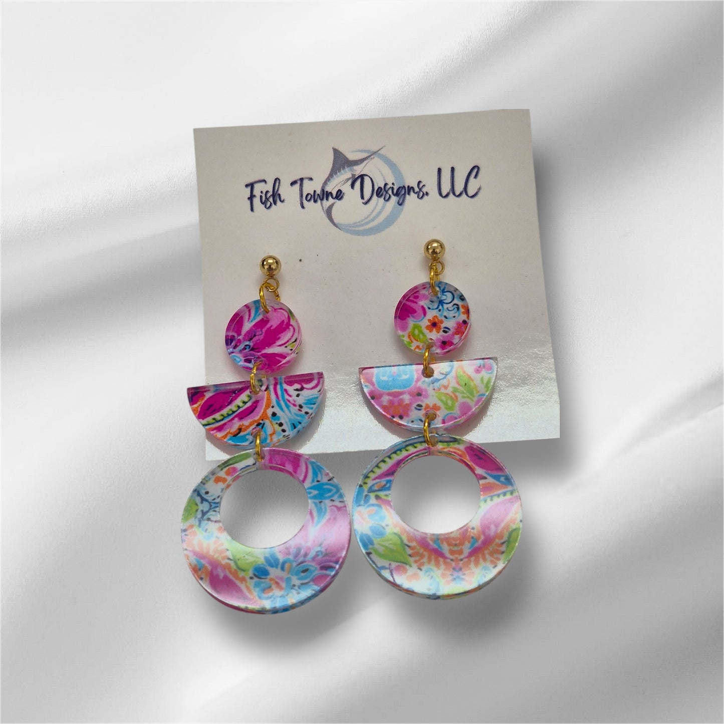 Vibrant Summer Dangle Earrings