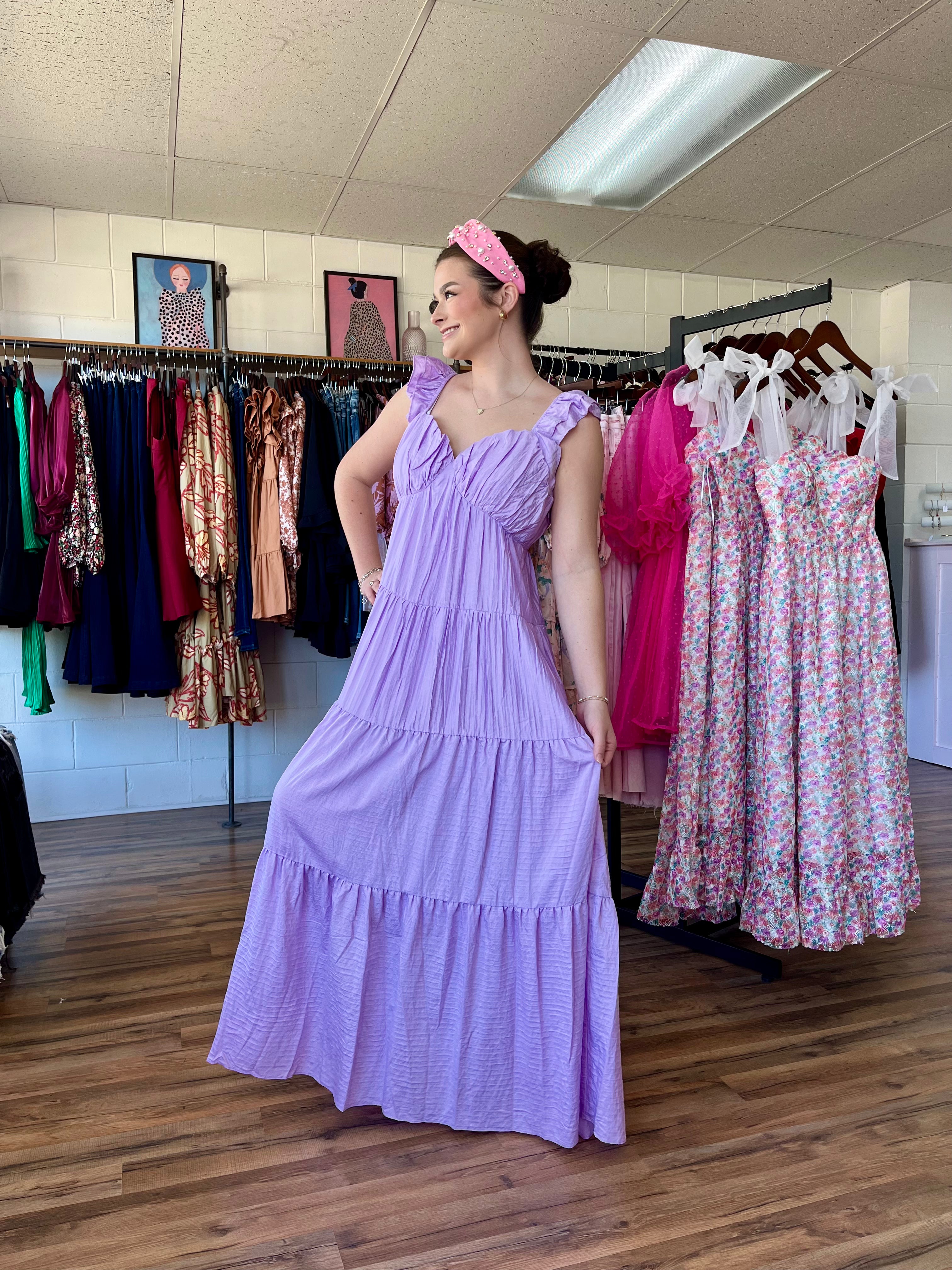 Lilac Maxi Dress Large