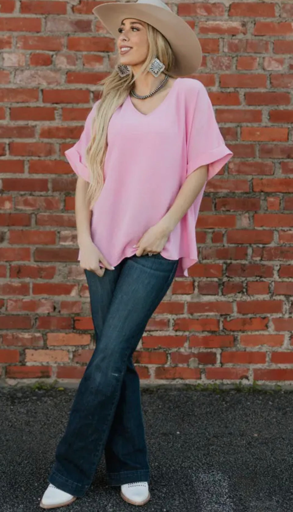 Ann Dolman V-neck Blouse