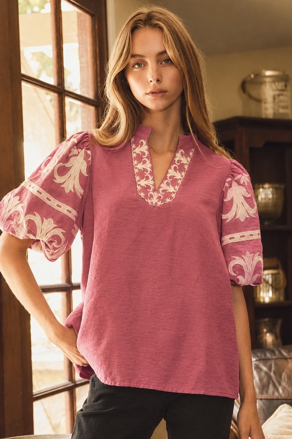 October Rose Blouse