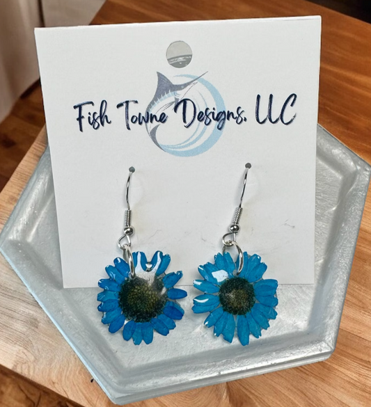 Pressed Flower Earrings