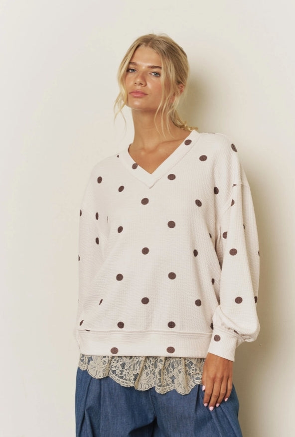 Hazel Dot Knit Top