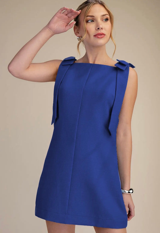 Savannah Bow Strap Mini Dress