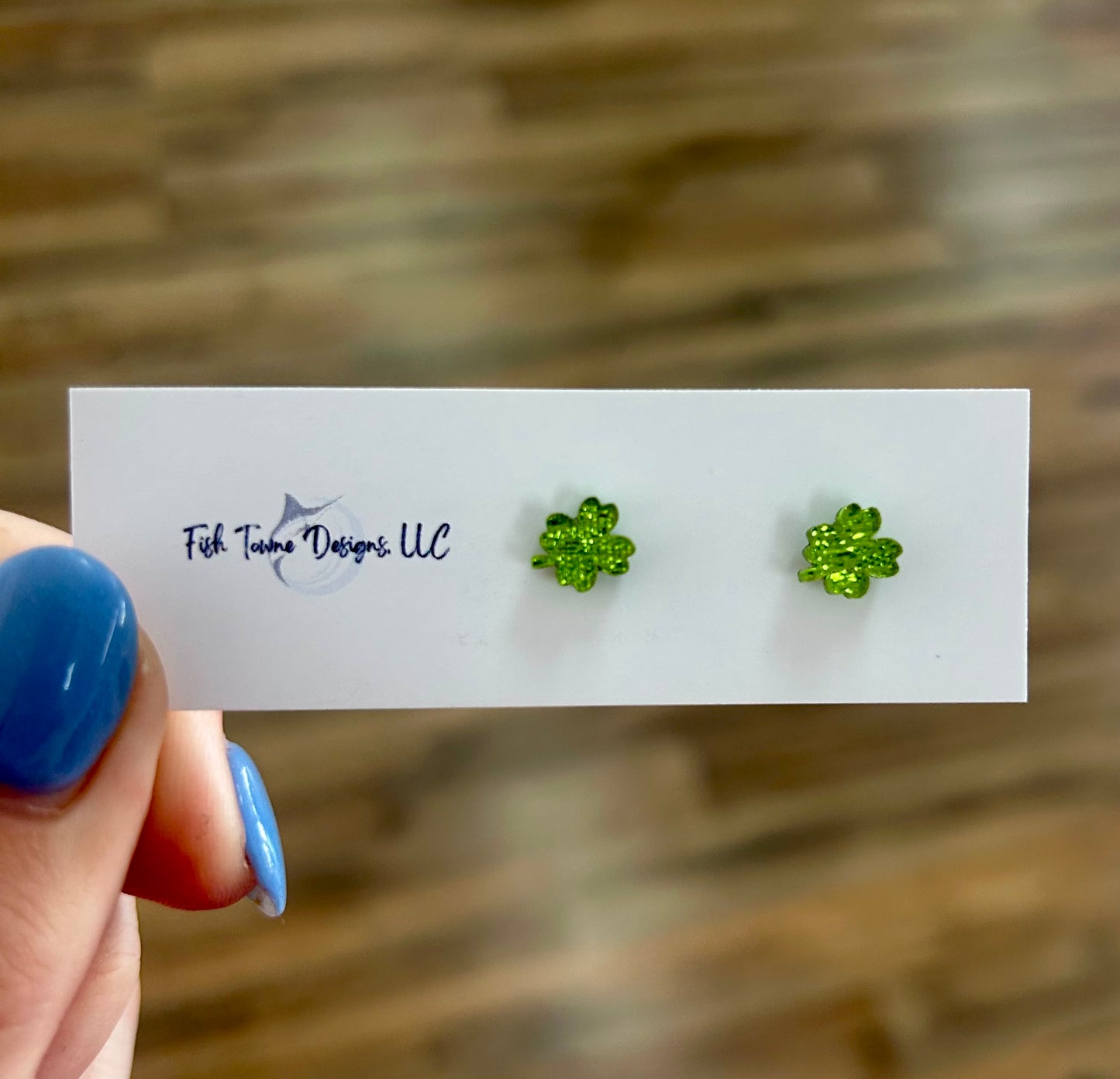 St. Patrick's Day Shamrock Studs