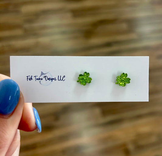 St. Patrick's Day Shamrock Studs