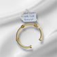 Gold Dipped Cable Cuff Bracelet