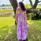 Emma Lavender Print Maxi