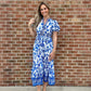 Lacey Blue Floral Maxi Dress
