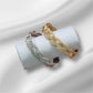 Metallic Chain Twist Cuff Bracelet