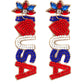 USA Beaded Earrings