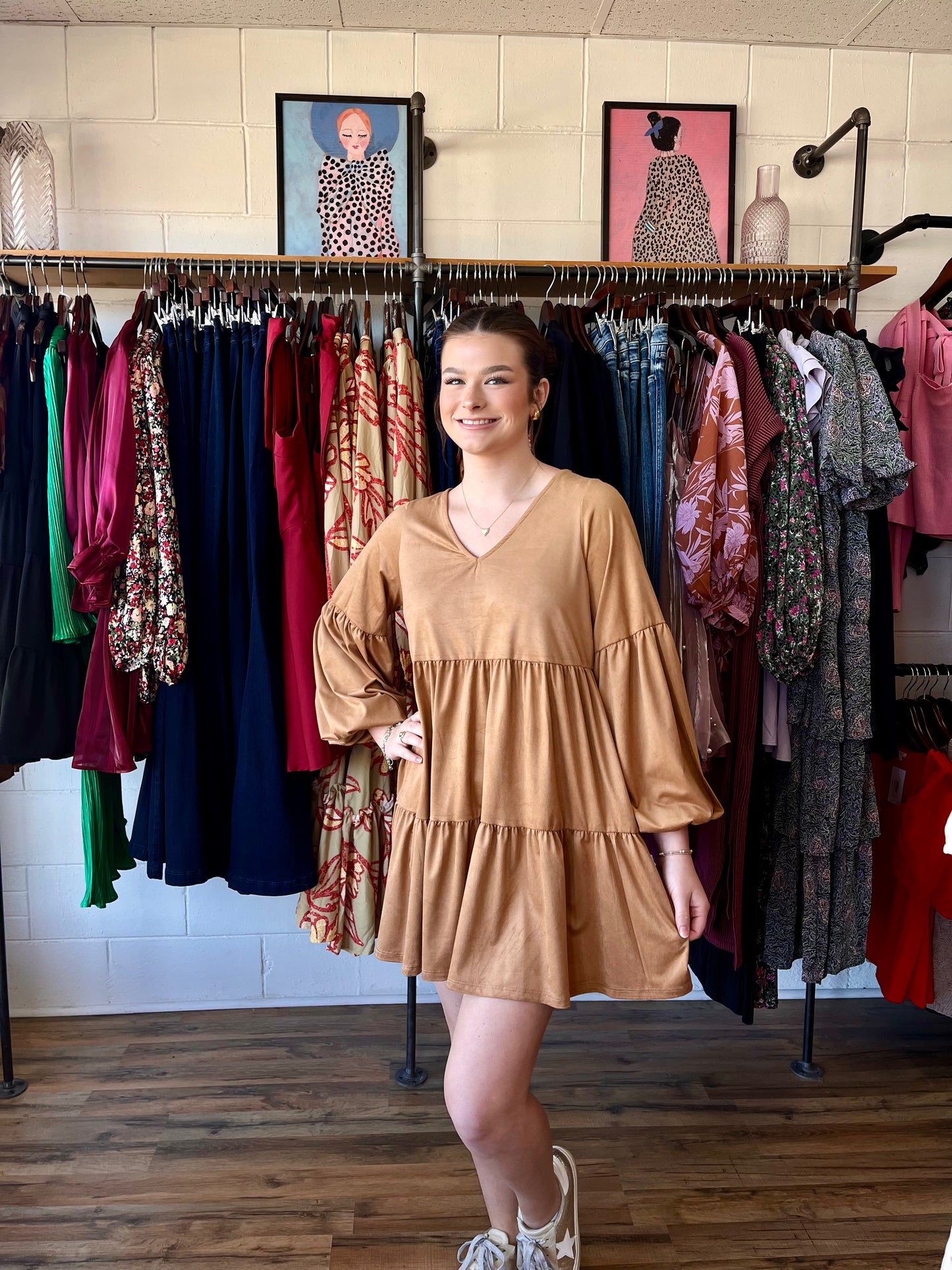 Liz Suede Dress