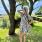 Sally Striped Mini Shirt Dress