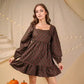 Coco Printed Ruffle Mini Dress