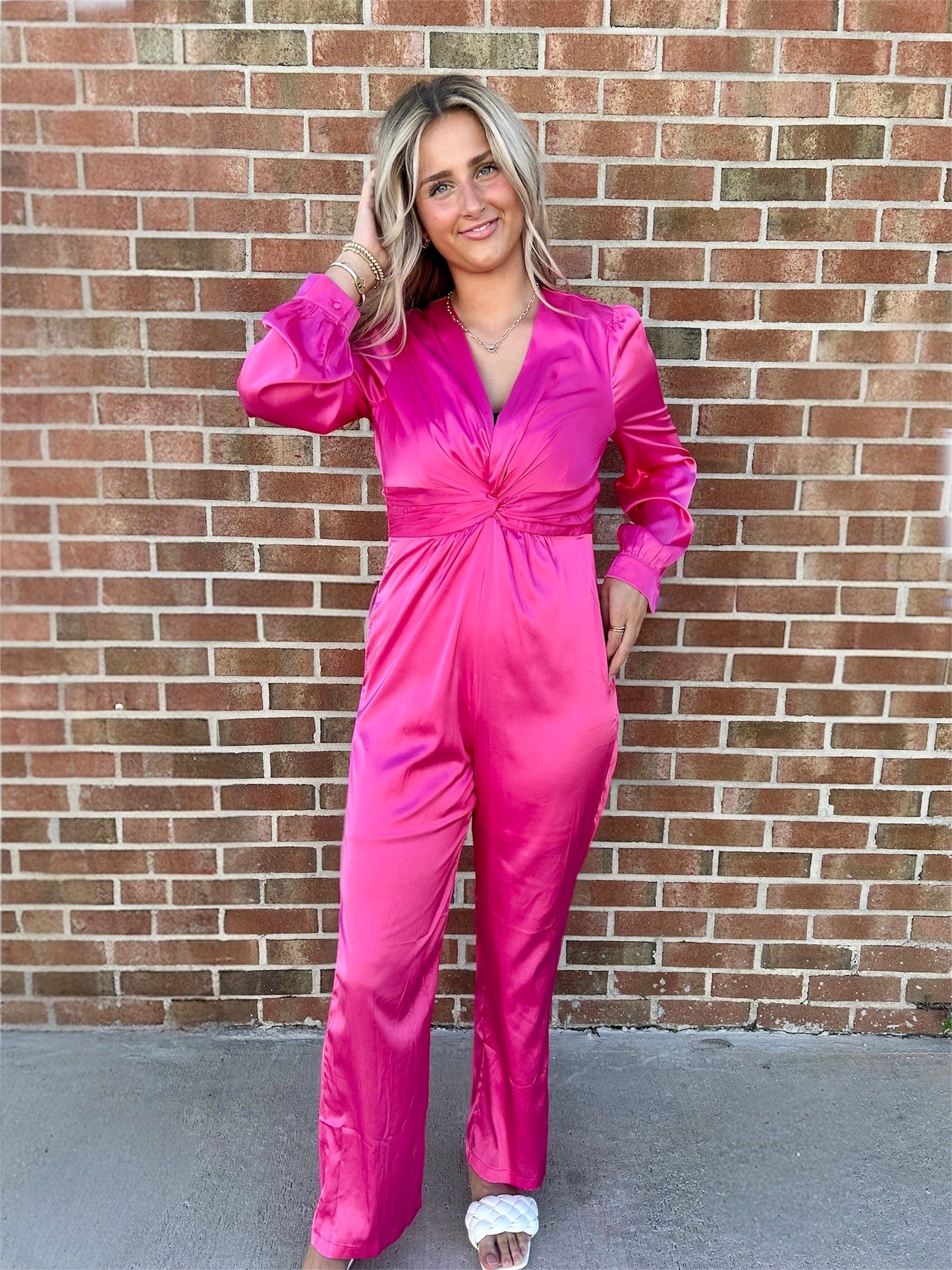 Suzanne Pink Jumpsuit
