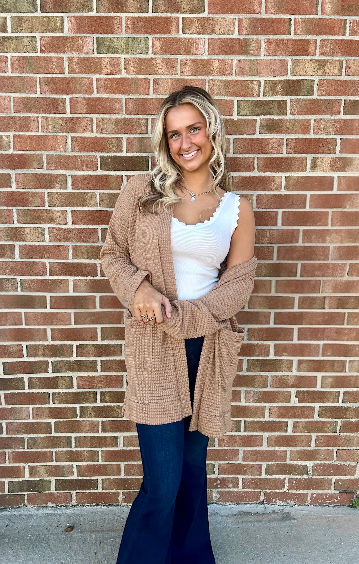 Scallop Edge Knit Top