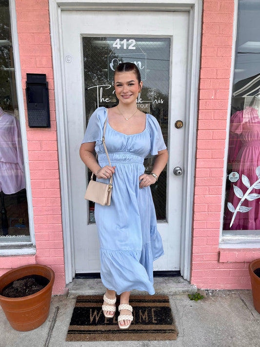 Charlee Flutter Sleeve Dress