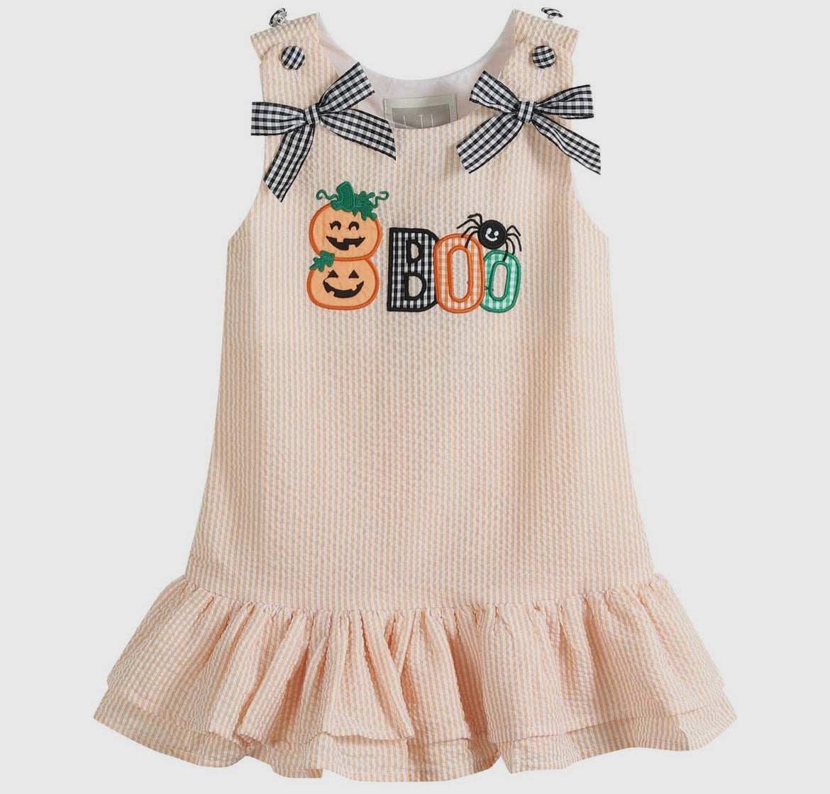 Halloween Smocked Ruffle Dress