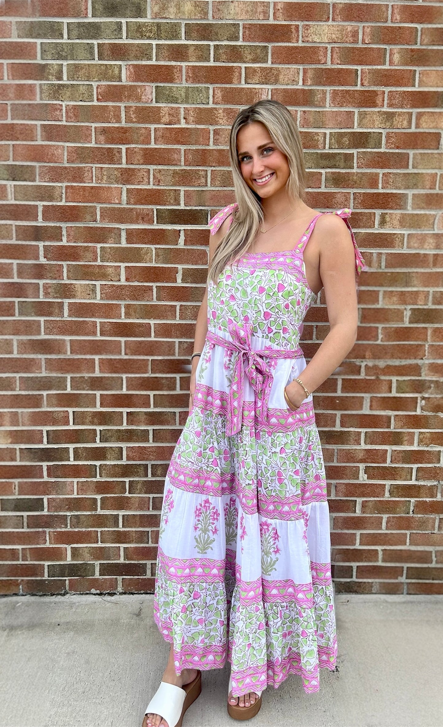 Lydia Ribbon Maxi Dress