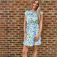 Willow Blue Blossom Ruffle Dress