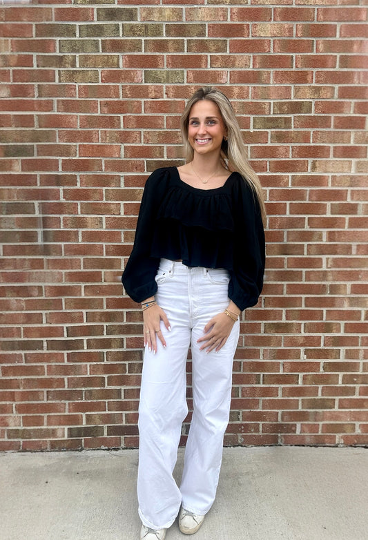 Tess Black Top