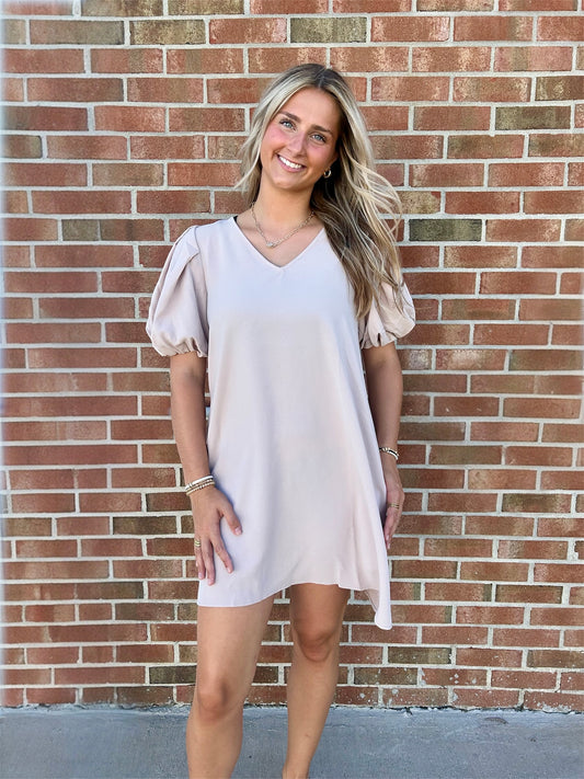 Logan Dress- Oatmeal