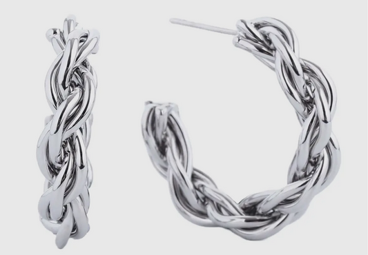 Twisted Hoop Earrings