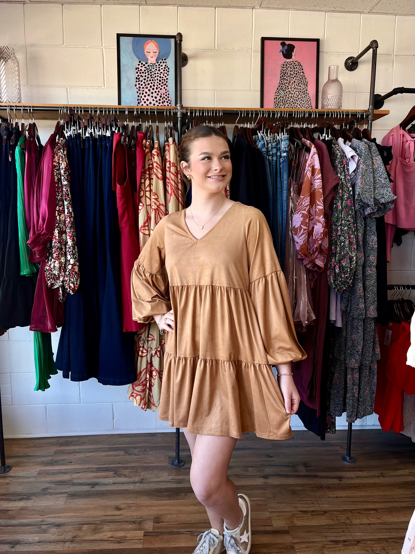 Liz Suede Dress