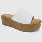 Aster White Platform Sandal