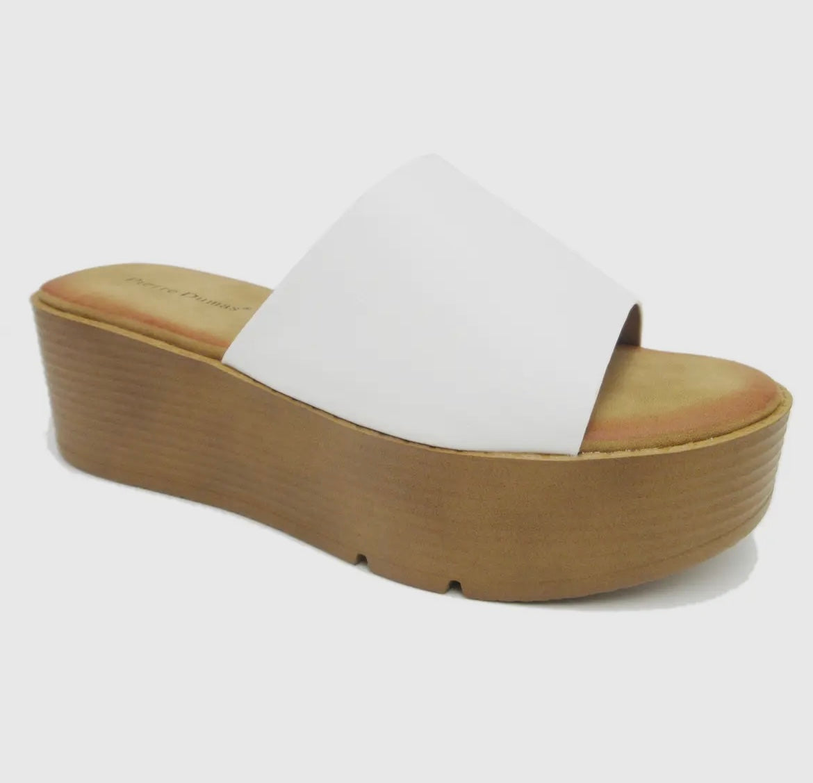 Aster White Platform Sandal