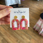 Pink and Gold Dangles