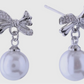 Pearl Ribbon Dangle Earring