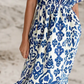 Lacey Blue Floral Maxi Dress