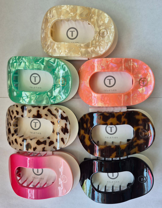 Teleties Medium Flat Round Hair Clip