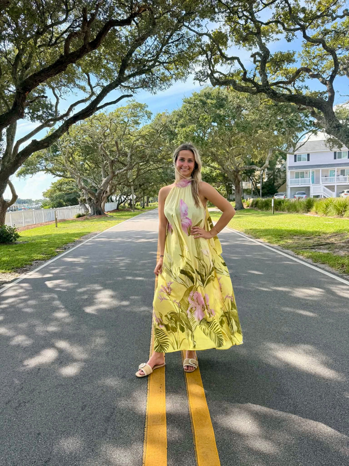 Hailey Halter Neck Floral Jumpsuit