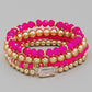 Assorted Ball Beaded Stackable Bracelet Set