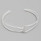 Twisted wire open cuff bracelet
