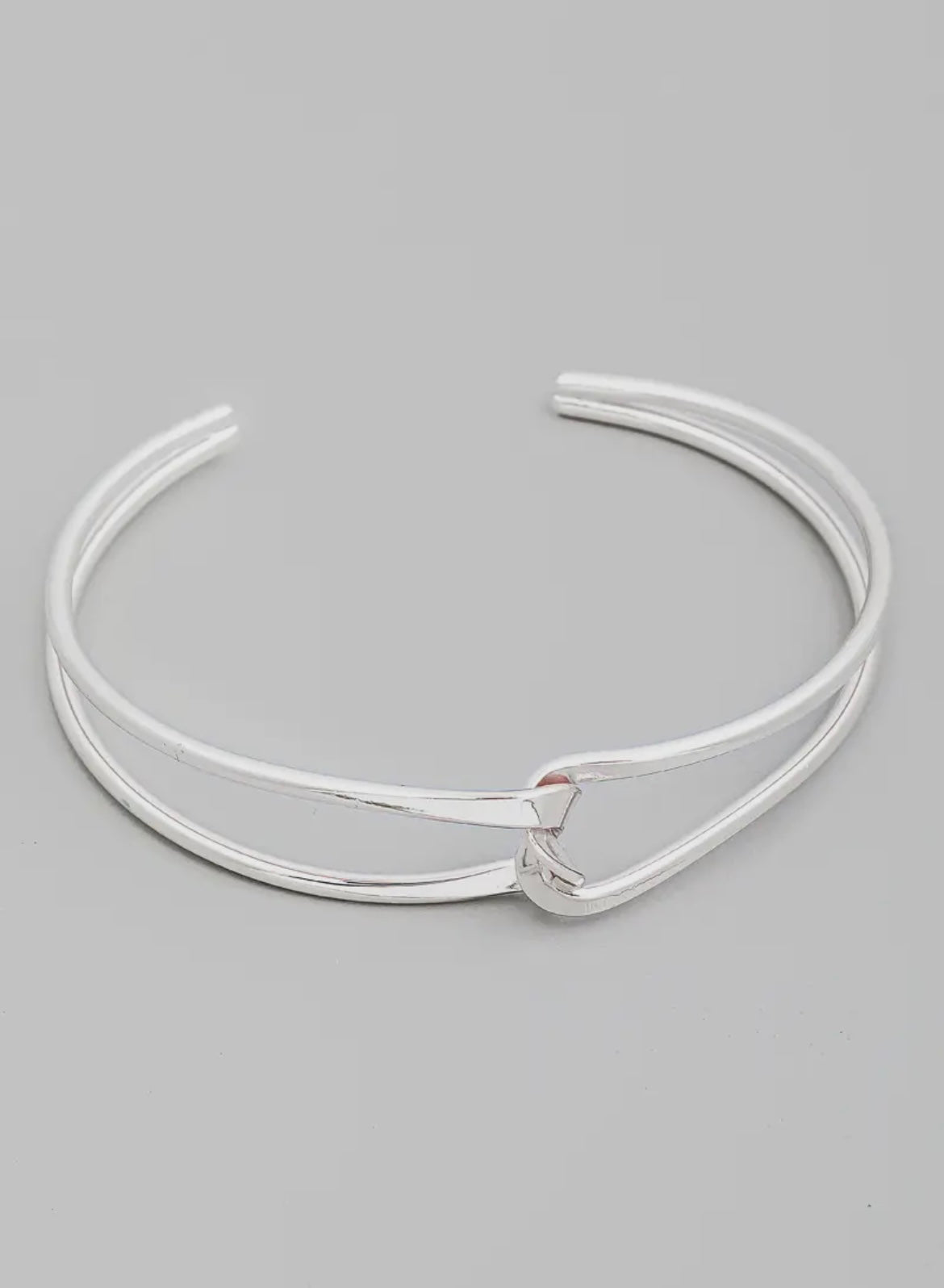 Twisted wire open cuff bracelet