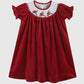 Reindeer Smocked Bishop Dress