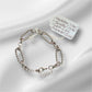 Stainless Steel Twisted Oval Chain Link Bracelet