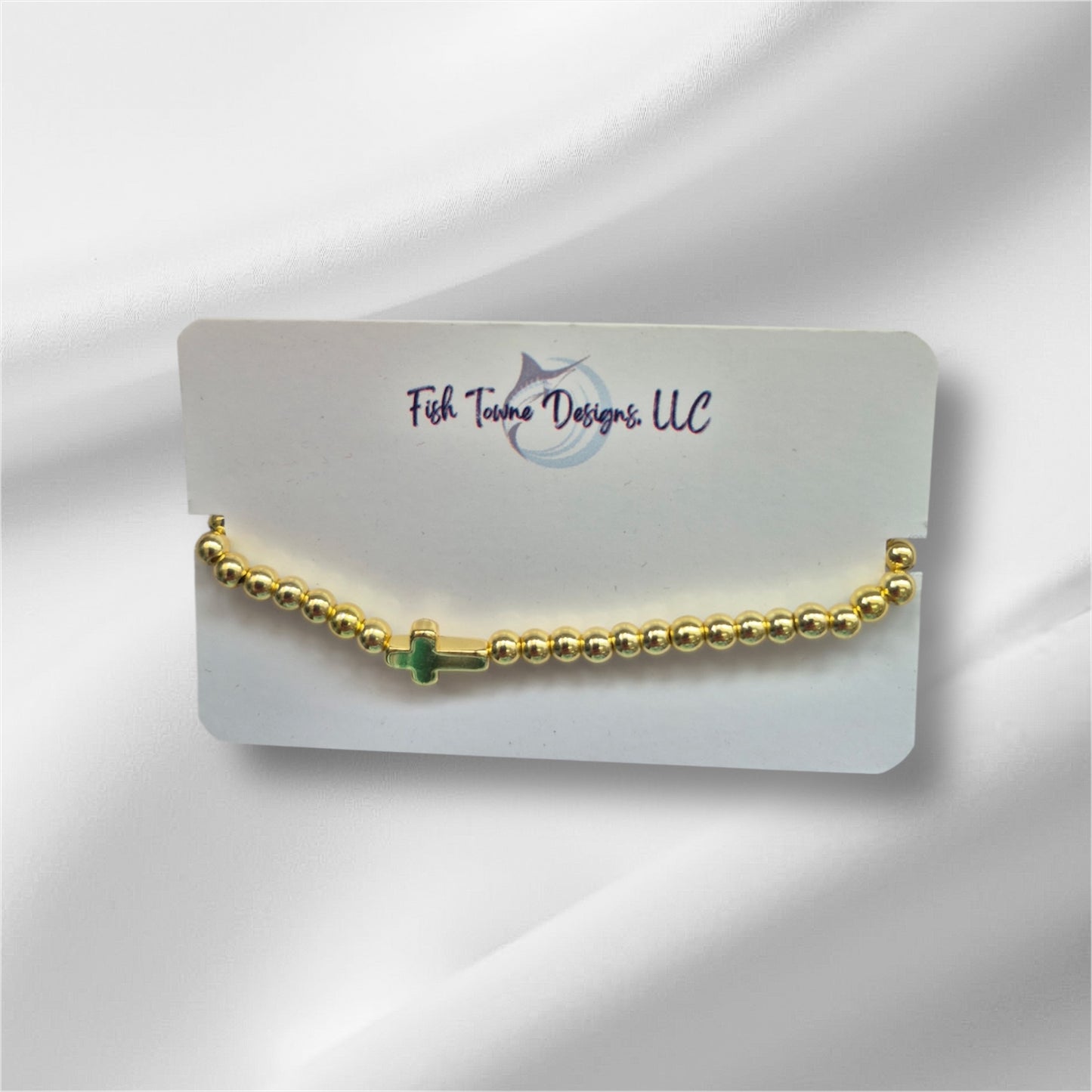 Gold Cross Bracelet