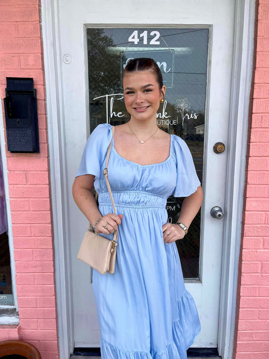 Charlee Flutter Sleeve Dress