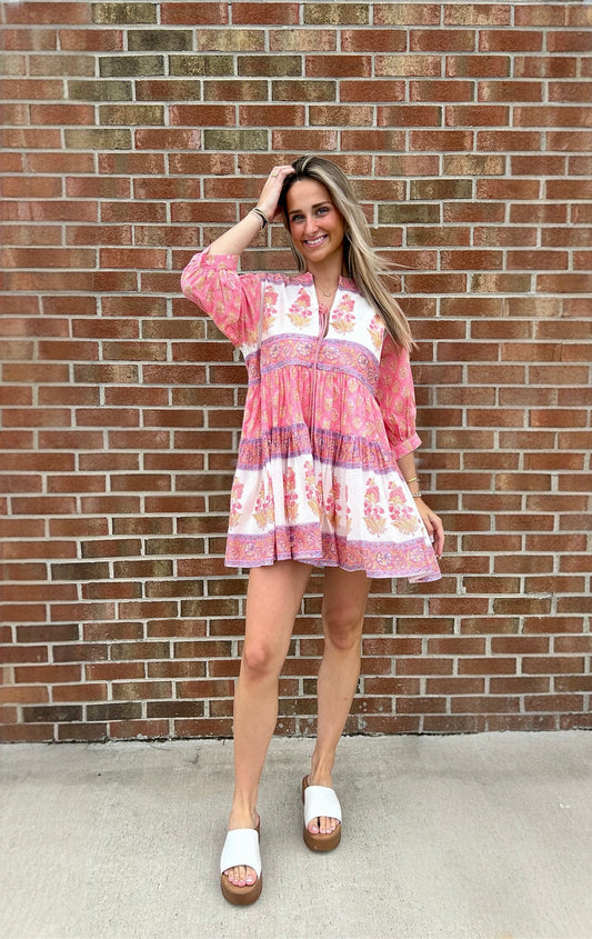 Addie Bloom Mini Dress