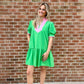 Cora Colorblock Puff Sleeve Mini