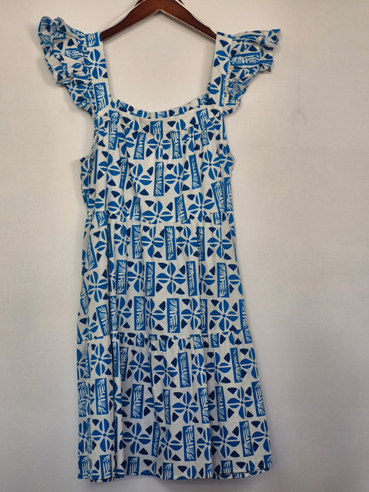 Seaside Breeze Ruffle Dress