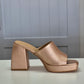 Rose Gold Chunky Heel