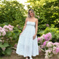 Bonnie Blue Striped Empire Waist Midi