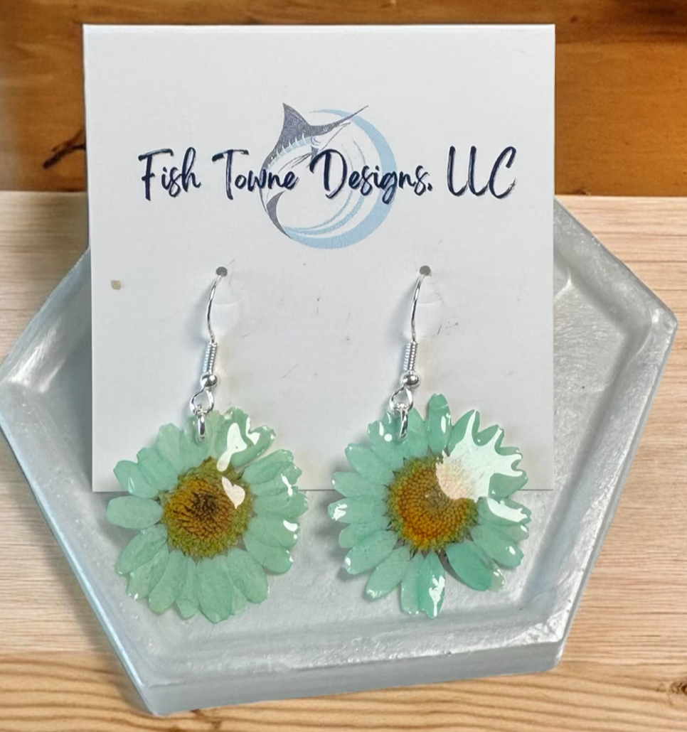 Pressed Flower Earrings