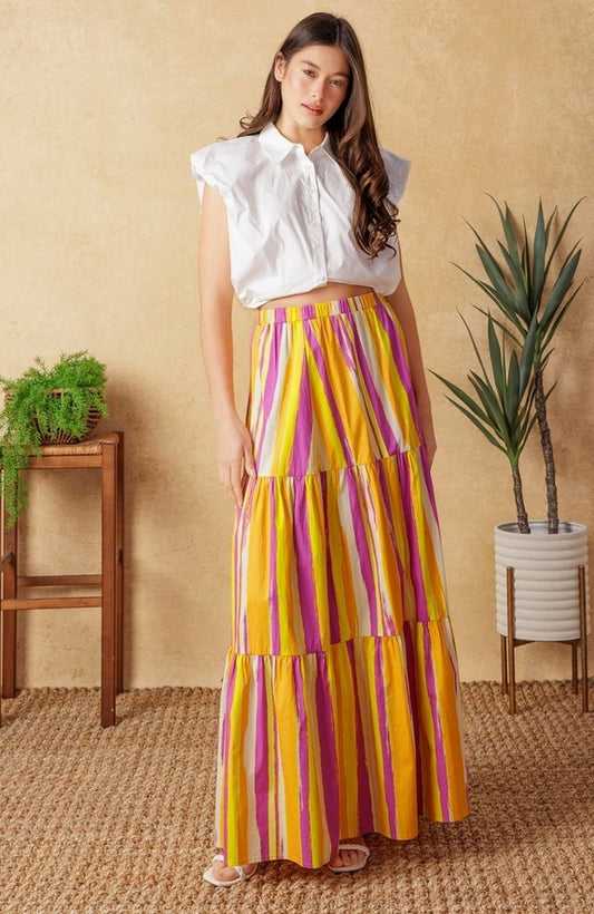 Patty Poplin Maxi Skirt