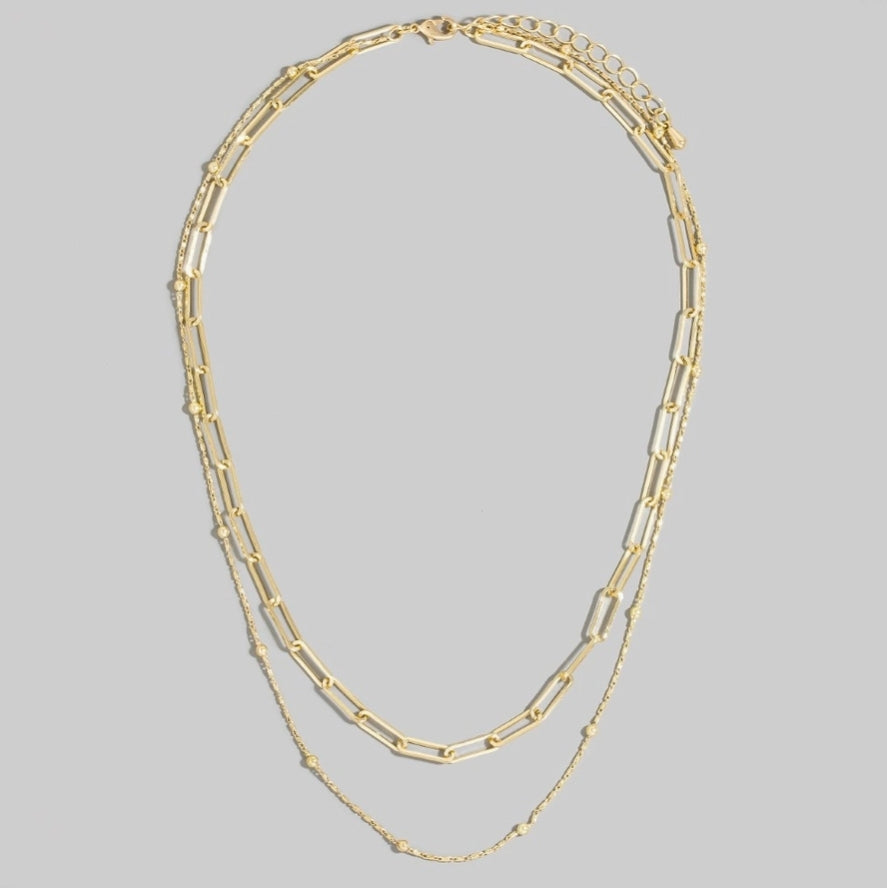 Dainty Mixed Layered Classic Chain Necklace