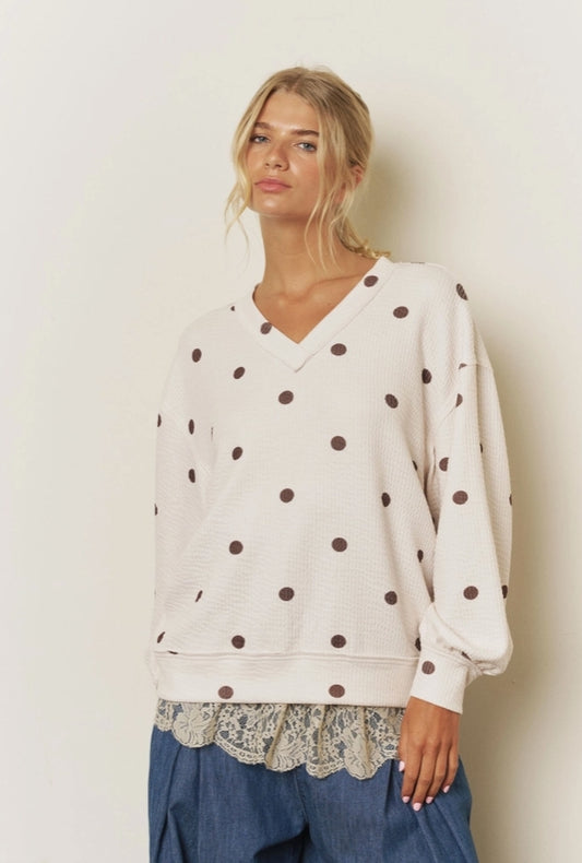 Hazel Dot Knit Top